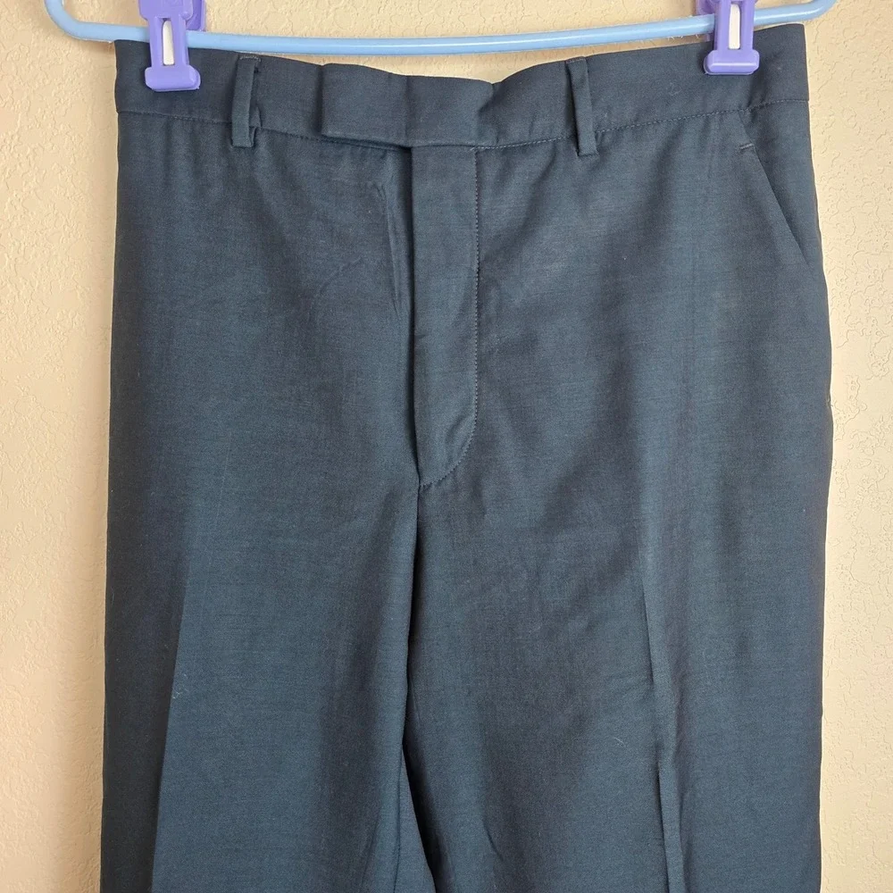 Gucci Uniform Staff Pants Men's 46‎ Blue Lana Wool Mohair Flawed As Is Trousers